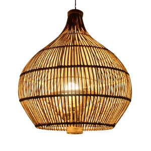 Bamboo Round Pendant Light
