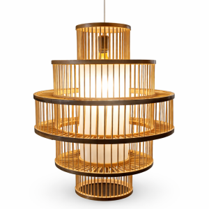 Vintage Style Bamboo Pendant Light